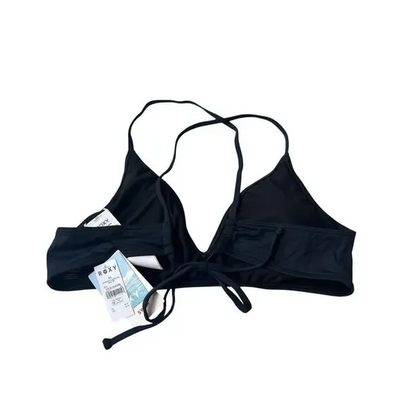 Roxy Women's Anthracite Beach Classics Fixed Tri Bikini Top Size XXL - Picture 6 of 8